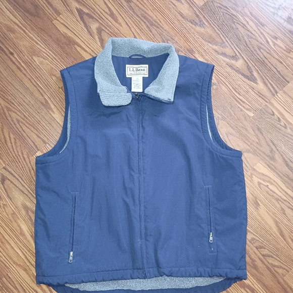 LL Bean fleece line vest size large men's - Picture 1 of 6
